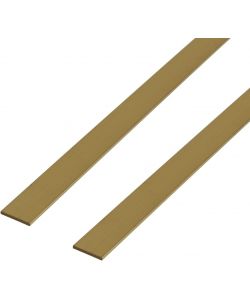 GAH-Alberts Asta piatta in ottone 1 m x 10 mm set 2 pezzi premium