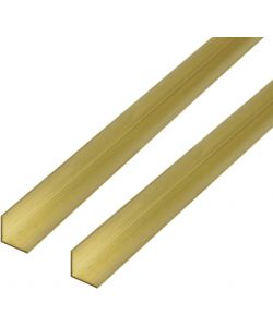 Alberts Profilo Angolare Ottone 1000x20x20 mm Set 2 Pezzi Isoscele