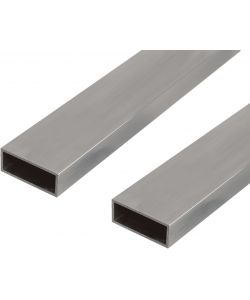 GAH-Alberts Tubo rettangolare alluminio naturale 1000x50x20 mm 2 pezzi