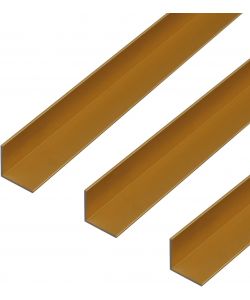 Alberts Profilo angolare alluminio anodizzato oro 1000x25x25 mm set 3 pezzi