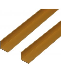 Alberts Profilo Angolare Alluminio Anodizzato Oro 1000x30x30 mm Set 2Pz