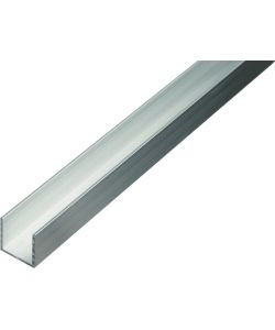 GAH-Alberts Profilo a U alluminio naturale 1000x6x6 mm set 15 pezzi