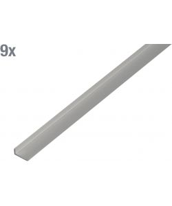 GAH-Alberts Profilo paraspigolo alluminio anodizzato 1000x19x8 mm set 9 pz