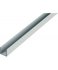 Alberts Profilo a U Alluminio Naturale 1000x8x8 mm Set 11 Pezzi Argento