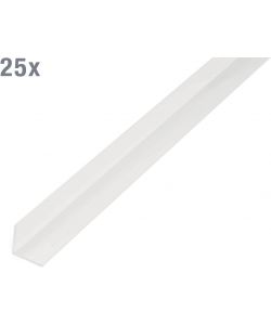 GAH-Alberts Profilo angolare PVC-U bianco 1000x15x15 mm set 25 pezzi