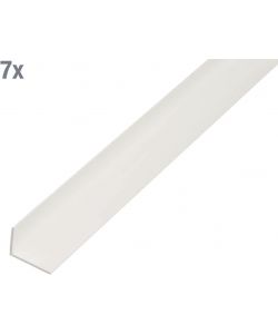 Alberts Profilo angolare PVC-U bianco 1000x30x20 mm set 7 pezzi