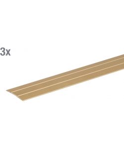 GAH-Alberts Profilo di Transizione Autoadesivo Oro 900x38 mm Set 3 Pezzi