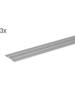 GAH-Alberts Profilo di transizione autoadesivo alluminio argento 900x38 mm 3pz