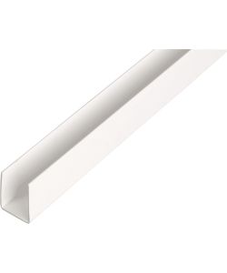 Alberts Profilo a U PVC-U bianco 1000x12x10 mm set 12 pezzi
