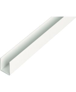 GAH-Alberts Profilo a U PVC Bianco 1000x18x10 mm Set 11 Pezzi