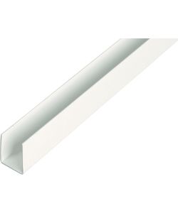 Alberts Profilo a U PVC-U Bianco 1000x21x10 mm Set 10 Pezzi Fai-da-te