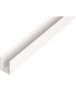 Alberts Profilo a U PVC-U bianco 1000x21x20 mm set 7 pezzi ferramenta