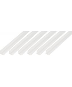 Alberts Profilo angolare PVC-U bianco 1000x30x30 mm set 6 pezzi