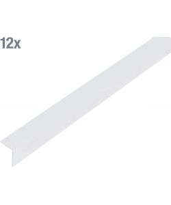 Alberts Profilo angolare PVC-U trasparente 1000x20x20 mm set 12 pezzi
