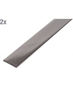 GAH-Alberts Asta piatta acciaio inox 1000x20x2 mm set 2 pezzi ferramenta