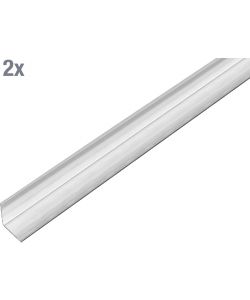 Alberts Profilo angolare acciaio inox 1000x10x10 mm set 2 pezzi