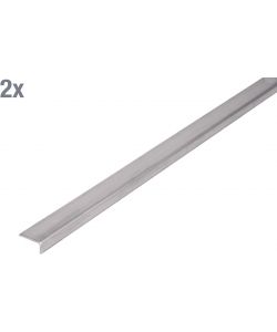 Alberts Profilo angolare acciaio inox 1000x20x10 mm set 2 pezzi