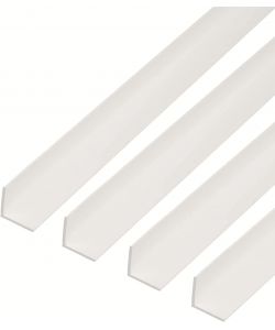 GAH-Alberts Profilo Angolare PVC-U Bianco 1000x50x50 mm Set 4 Pezzi