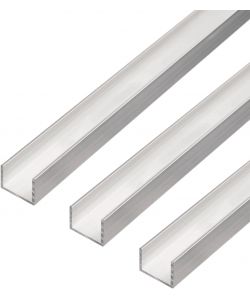 Alberts Profilo a U alluminio naturale 1000x30x20 mm set 3 pezzi