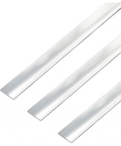 GAH-Alberts Asta Piatta Autoadesiva Alluminio Cromato 1m Set 3pz