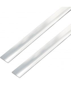 GAH-Alberts Asta piatta autoadesiva alluminio 1 m x 25 mm set 2 pezzi