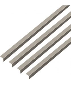 Alberts Profilo Angolare Autoadesivo in Alluminio 1000x10x10 mm Scuro