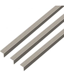 GAH-Alberts Profilo angolare autoadesivo alluminio inox scuro 1000x15x15mm 3pz