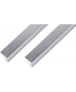 GAH-Alberts Profilo angolare autoadesivo alluminio effetto inox 1000x25x25 mm set 2