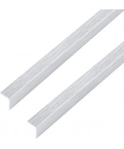 Alberts Profilo angolare autoadesivo alluminio design acciaio inox 1000 mm set 2