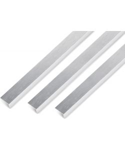 Profilo angolare autoadesivo alluminio acciaio inox 1000x15x10 mm set 3