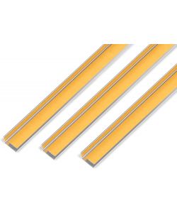 Profilo angolare autoadesivo alluminio acciaio inox 1000x15x10 mm set 3