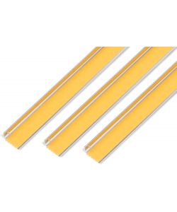 Alberts Set 3 profili angolari autoadesivi alluminio effetto inox 1000x20mm