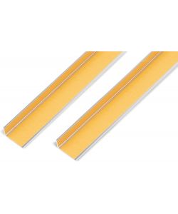 GAH-Alberts Profilo angolare autoadesivo alluminio effetto inox 1000x25 mm