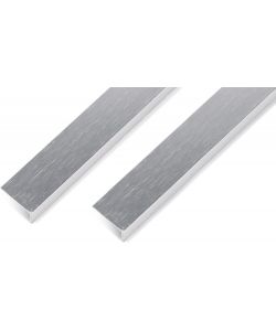 Alberts Profilo angolare autoadesivo in alluminio effetto acciaio inox 1000x30x15 mm - Set 2 pezzi