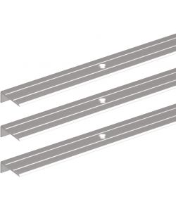 Alberts Profilo protettivo per scale in alluminio anodizzato 1000x24,5 mm - Set 3 pezzi