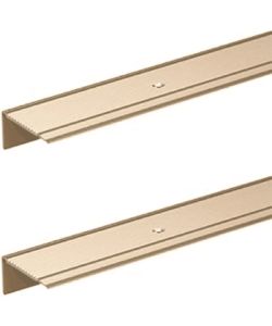 GAH-Alberts Profilo protettivo per scale alluminio anodizzato sabbia 1000 mm - set 2 pezzi