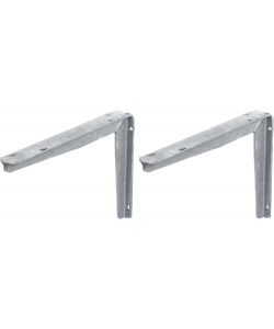GAH-Alberts Consolle T Zincata a Caldo 200x250 mm Set 2 Pezzi
