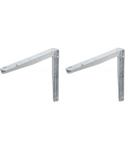GAH-Alberts Consolle T Zincata a Caldo 250x300 mm Set 2 Pezzi