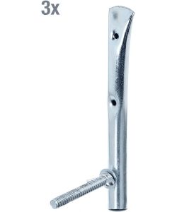GAH-Alberts Supporti per Cerchioni Zincati Blu Set da 3 200x100 mm
