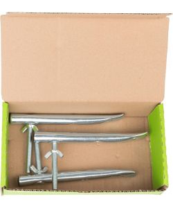 GAH-Alberts Supporti per Cerchioni Zincati Blu Set da 3 200x100 mm