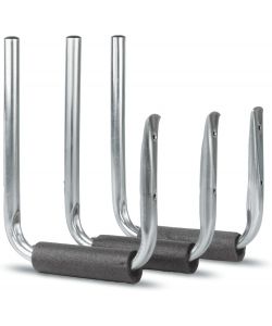 GAH-Alberts Supporto per tavola da surf inclinato blu zincato set 3 pz