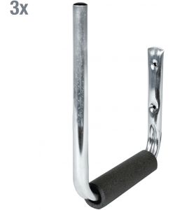 GAH-Alberts Supporto per tavola da surf inclinato blu zincato set 3 pz