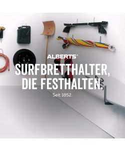 GAH-Alberts Supporto per tavola da surf inclinato blu zincato set 3 pz