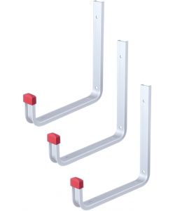 GAH-Alberts Ganci da Parete Angolati in Alluminio Set 3 Pezzi 200x190 mm