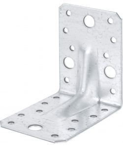 Alberts Connettore Angolare Heavy Duty 90x90 mm Argento 25Pz Fissaggio