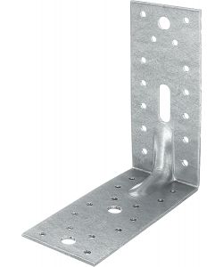 Alberts Connettore angolare carichi pesanti 150x150 mm Argento 25pz