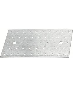 GAH-Alberts Piastra forata in acciaio zincato Silver 200x100 mm 25pz