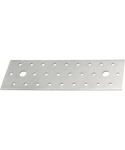 GAH-Alberts Piastra Forata Zincata 200x60 mm Silver - Set 25 Pezzi