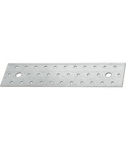 GAH-Alberts Piastra Forata Argento 240x60mm Acciaio Zincato 25Pz