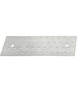 GAH-Alberts Piastra Forata Argento 240x80 mm in Acciaio Zincato - 25 Pz